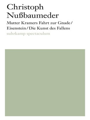 cover image of Mutter Kramers Fahrt zur Gnade/Eisenstein/Die Kunst des Fallens